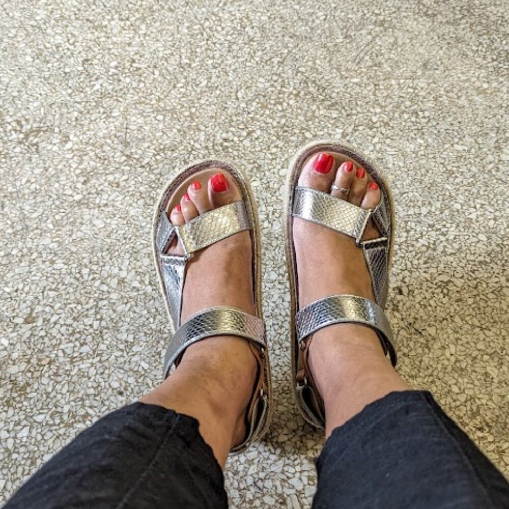 Aerosoles Leather Espadrille Sandal - Size 12